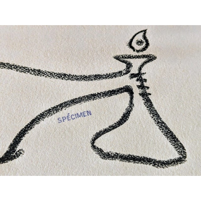 Pablo Picasso - Untitled Composition - Original Lithograph on Rives paper. Extremely rare proof printed before the initial...