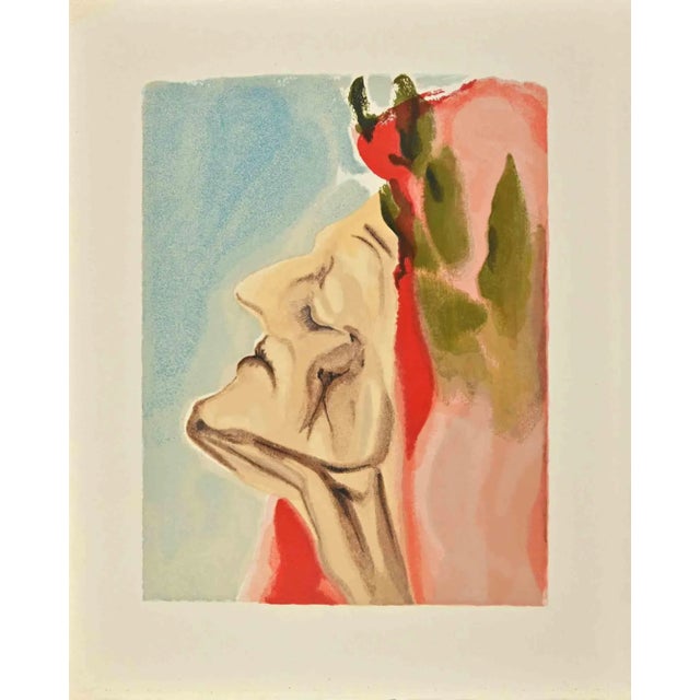 Modern Dali, Dante Alighieri, Woodcut Print, 1963 For Sale - Image 3 of 3