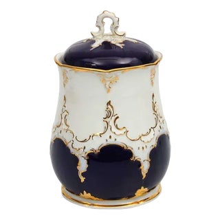 Porcelain Jar with Lid For Sale