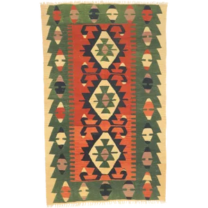 Vintage Persian Shiraz Kilim Rug - 03'07 X 05'09