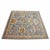 Indian Sultanabad Silk 6x6 Blue, Orange & Ivory Handmade Square Area Rugs #1143145 For Sale - Image 4 of 14