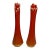 Pair of Bright Orange l.e. Smith Bittersweet Vases For Sale