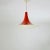 Mid-Century Danish Red Semi Pendant Light, 1960s For Sale - Image 3 of 11