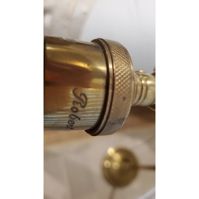 2000 - 2009 Vintage Neiman Marcus Robert Abbey Articulated Pharmacy Floor Lamp - Burnished Brass For Sale - Image 5 of 8