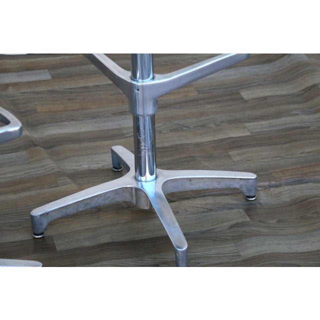 Set of 3 Mid-Century Modern Butcher Block & Chrome Swivel Bar Stools, 1970s For Sale - Image 13 of 18