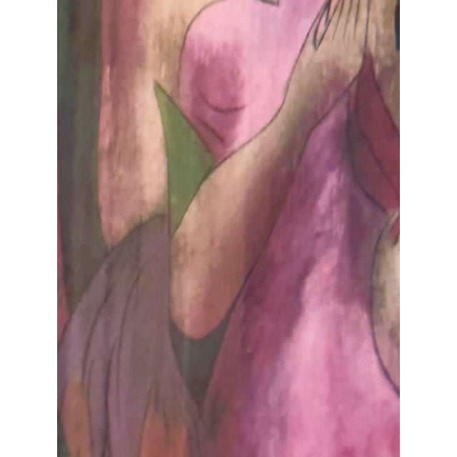 2000 - 2009 Linda Le Kinff “Robe Du Soir” Seriolithograph in Color on Paper., 2005 For Sale - Image 5 of 9