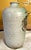 20th C. MCM Brutalist Pale Green Floral Ceramic Studio Vase, Signed For Sale - Image 6 of 6