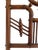 Chestnut C. 1900 Victorian Oak Stick and Ball Ornate Easel Stand For Sale - Image 8 of 12
