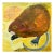 "Muskrat on Yellow" a Fun Painting by LWren Walraven For Sale