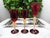 Venetian Ruby ​​and Gilt Murano Glass Goblets, Set of 3 For Sale - Image 12 of 13