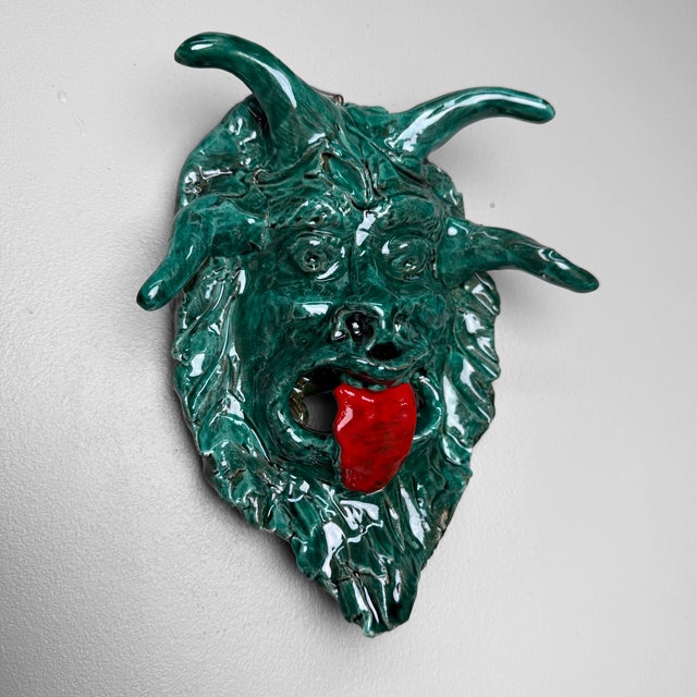 Contemporary Ceramic Apotropaic Mask by Gennaro Condurso, Italy, 2010s For Sale - Image 3 of 9