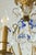 Vintage French Gilt Bronze Cage Chandelier in Blue Murano Glass, 1960s For Sale - Image 4 of 6
