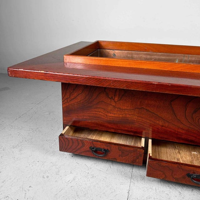 Long Shōwa Traditional Nagahibachi Flower Bowl,, Japan, 1960s For Sale - Image 14 of 15