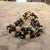 Trifari 1980s Art Deco Style Black Cristal and Brass Multi Strand Bracelet by Trifari For Sale - Image 4 of 10
