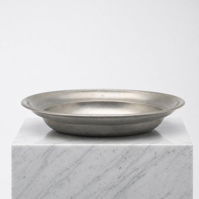 Vintage Pewter Centerpiece Bowl from Schreuder & Olsson, Sweden, 1970s For Sale - Image 6 of 9