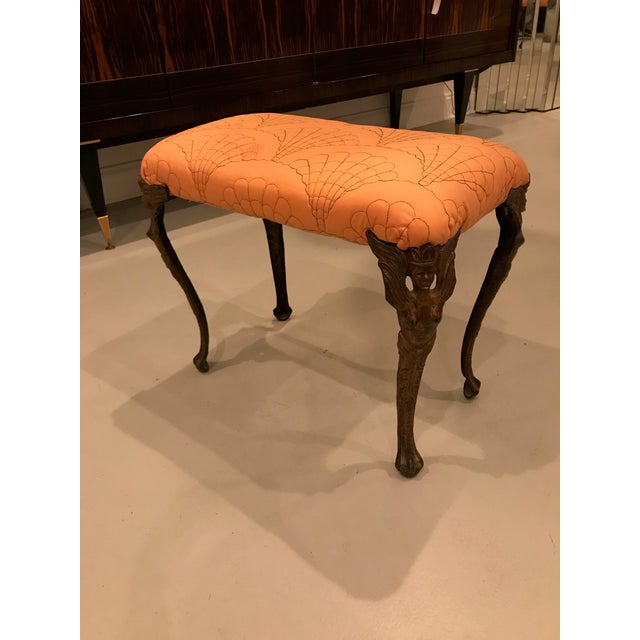 Art Deco Metal Vanity Bench Chairish