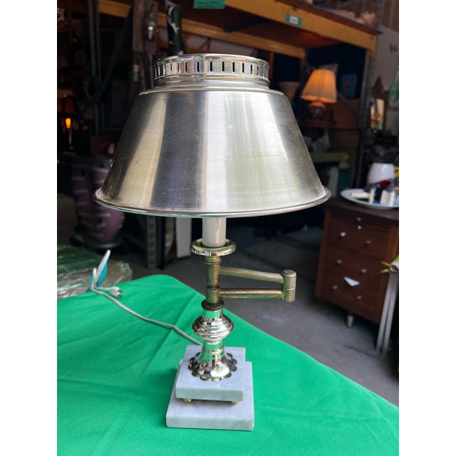 1970s Italian Marble Base Extending Desk Lamp For Sale - Image 12 of 12