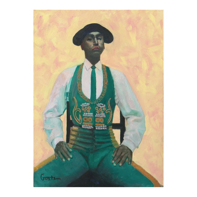 'Toreador' by Jack Goetz, California, Post Impressionist Oil, Santa Monica College For Sale