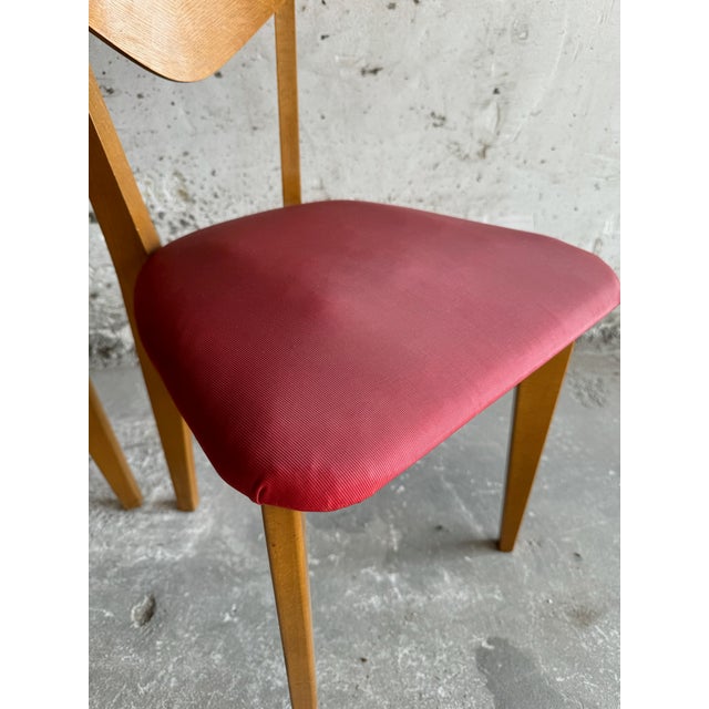 Heart Model Chairs by René-Jean Caillette, 1950s, Set of 6 For Sale - Image 9 of 17
