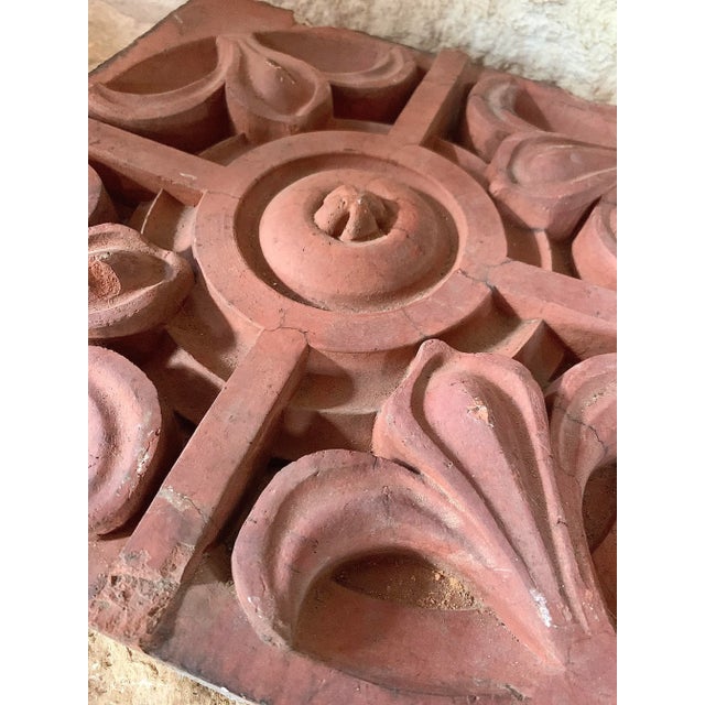 Victorian Late 19th Century Victorian English Architectural Terracotta Molded Ornamental Building Brick, Tile For Sale - Image 3 of 12