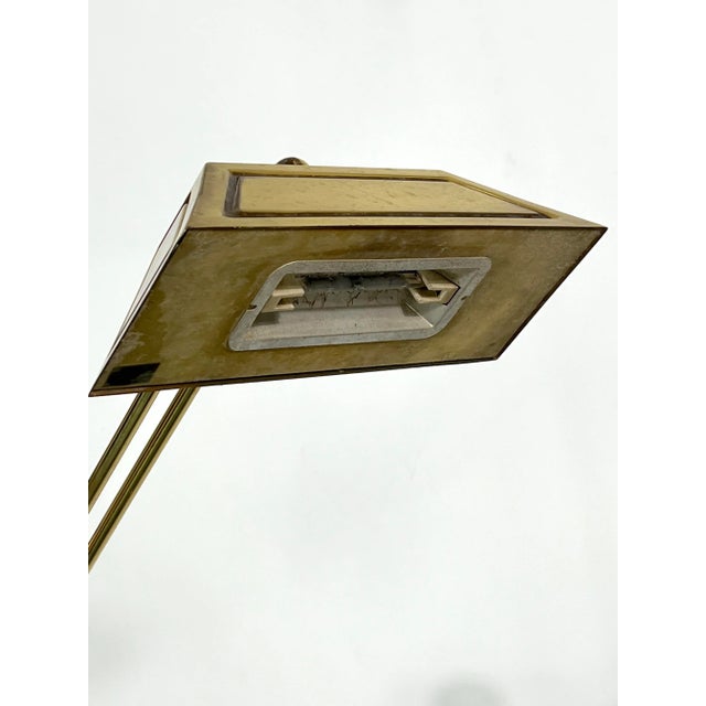 Metal Italian Adjustable Solid Brass Floor Lamp, 1970s For Sale - Image 7 of 16