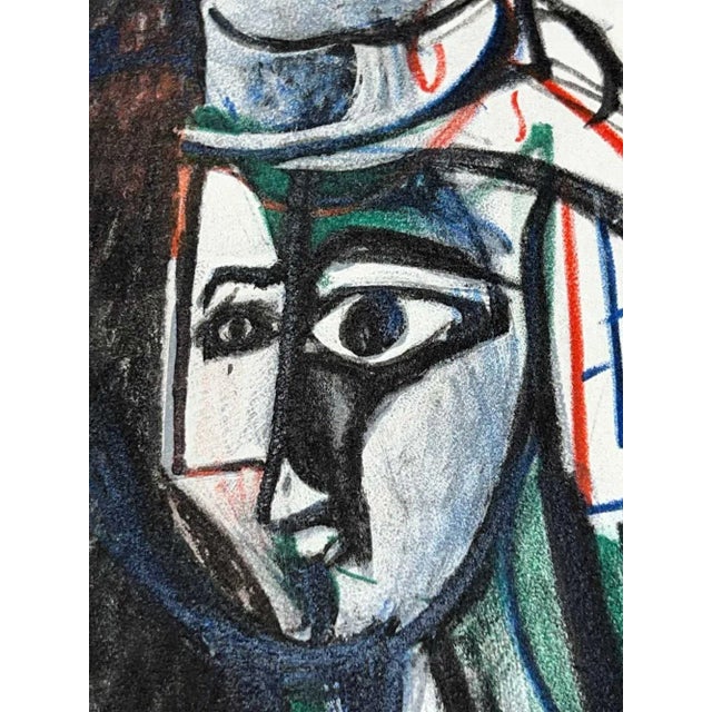 Mid-Century Modern Pablo Picasso Limited Edition Lithograph No. 332, Éditions Cercle d'Art Paris 1959, Custom Framed For Sale - Image 3 of 6