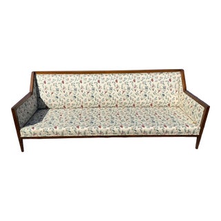 Mid 20th Century Modern Floral Sofa For Sale