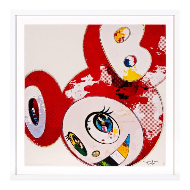 Takashi Murakami, and Then X 6 (Red: The Polke Method), Signed Lithograph, Edition of 300, 2013 For Sale