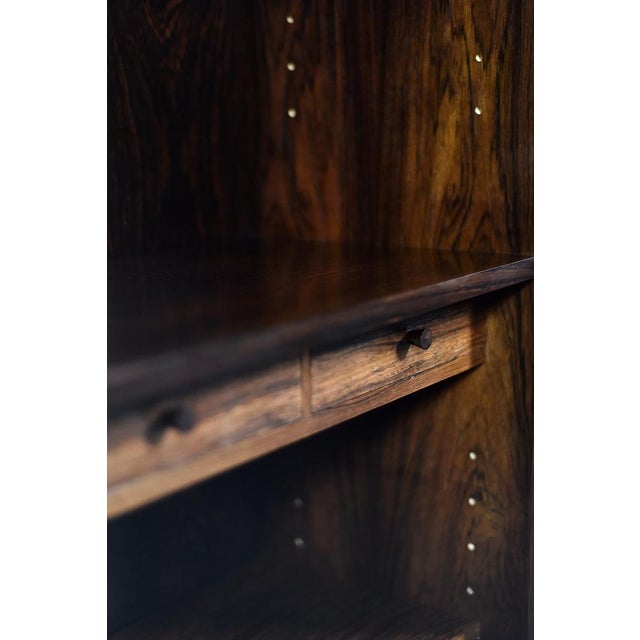 Danish Modern Rosewood Bookcase with Bar by Erik Brouer for Brouer Møbelfabrik, 1960s For Sale - Image 16 of 18