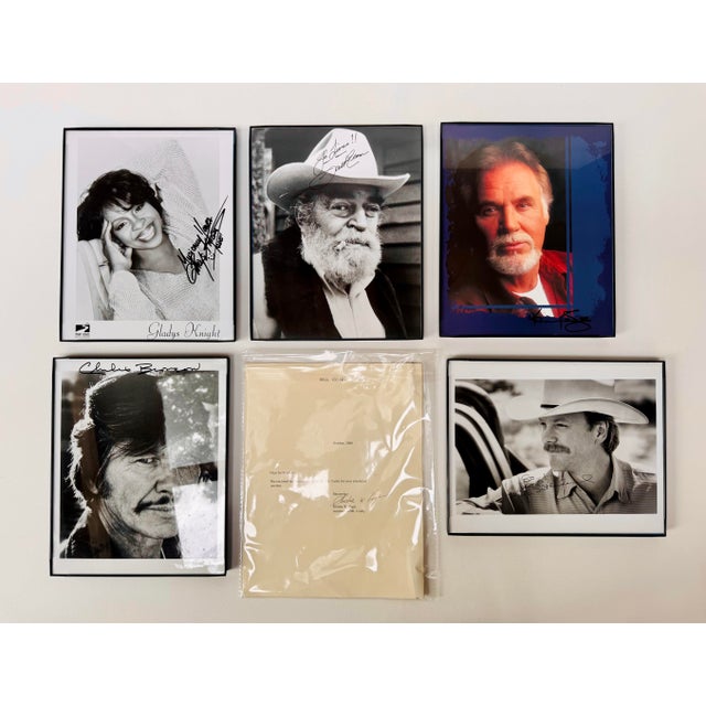 American Charles Bronson Signed 8x10 Photo Framed Vintage Hollywood Autograph For Sale - Image 3 of 4