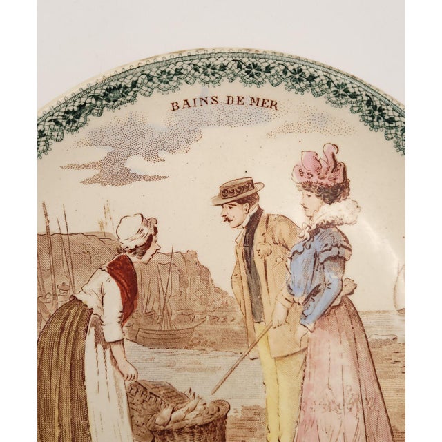 Ceramic Set of Four French Faïence Plates, Circa 1900 For Sale - Image 7 of 12