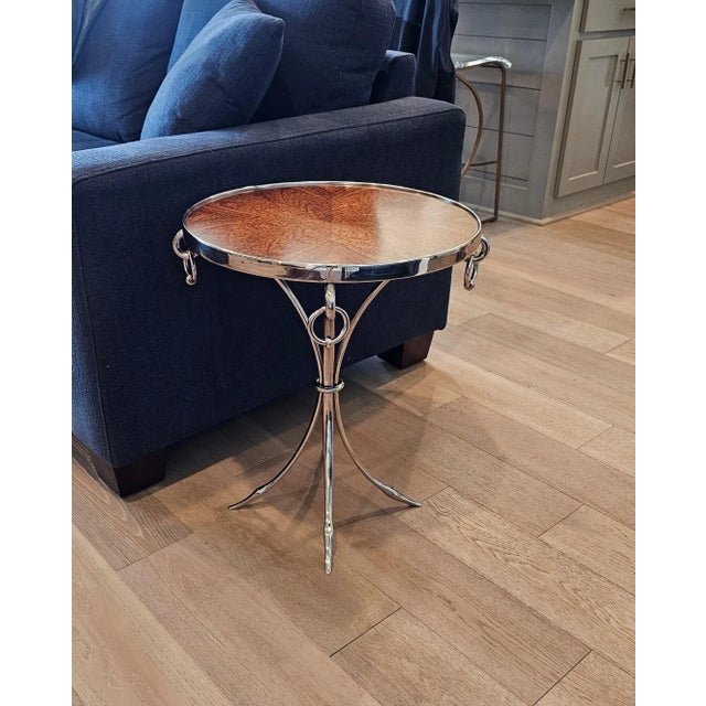 Theodore Alexander Neoclassical Modern Side Table For Sale - Image 9 of 12