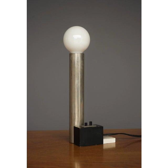 Constructivist Model 3 Table Lamp attributed to Sybold van Ravesteyn, 1970s For Sale - Image 4 of 17