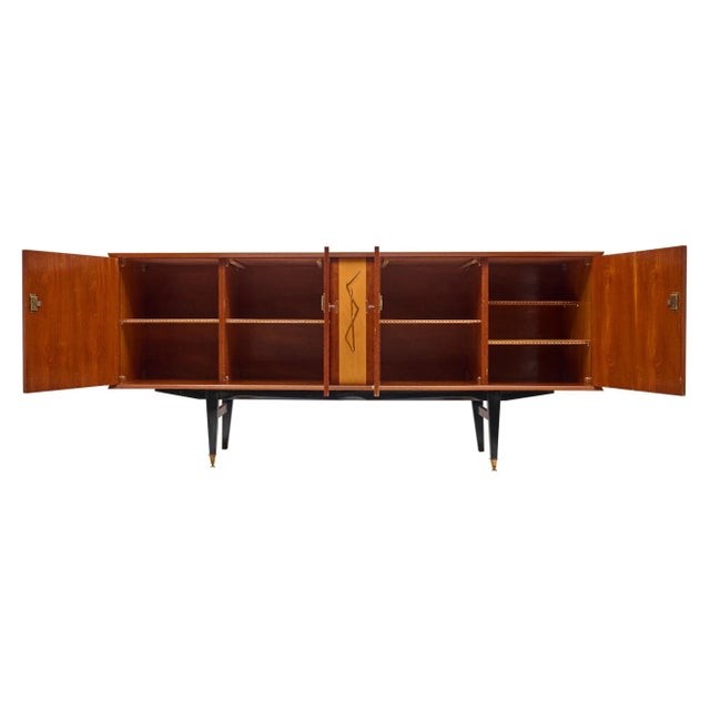 French Mid-Century Rosewood Buffet For Sale In Austin - Image 6 of 9