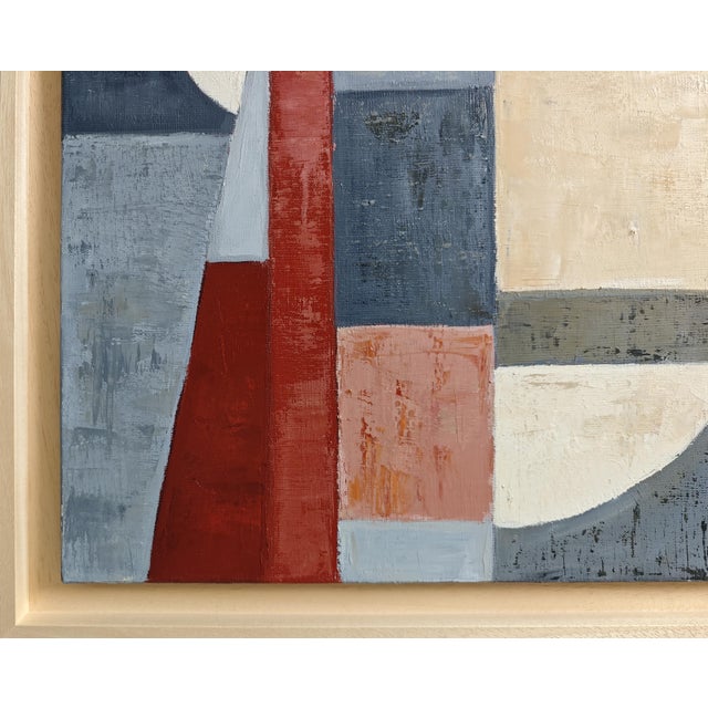 Tangence, Contemporary Geometric Abstract Painting Framed by Sophie Dumont For Sale - Image 6 of 9