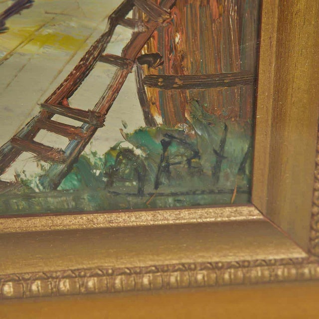 Aldo Pironti, Country House, 20th Century, Oil on Panel For Sale - Image 4 of 6