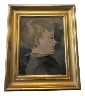 Lois Pregartbauer, Child Portrait by Lois Pregartbauer, 1950s, Wood, Framed
