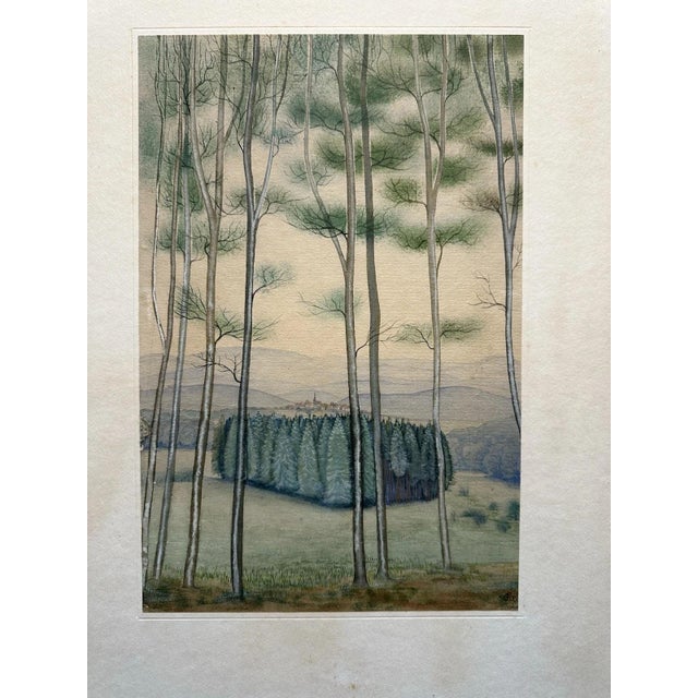 Friedrich Wilhelm Bogler, Trees Knüll, 1920s, Watercolor For Sale - Image 7 of 13
