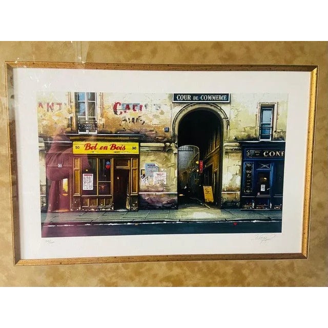 A set of three beautiful framed and Matted prints depicting scenes of the street of Paris. Full of life and creativity,...