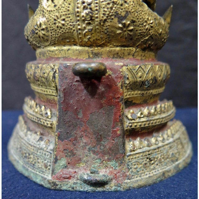 Early 20th Century Bodhisattva Bronze Sculpture For Sale - Image 11 of 11