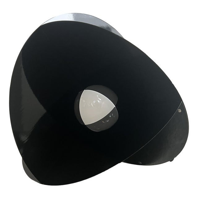 Black Luna Lamp from Rinaldo Cutini, Italy, 1960s For Sale