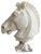 Italian Artist, Horse Head, Carrara Marble, Early 20th Century For Sale