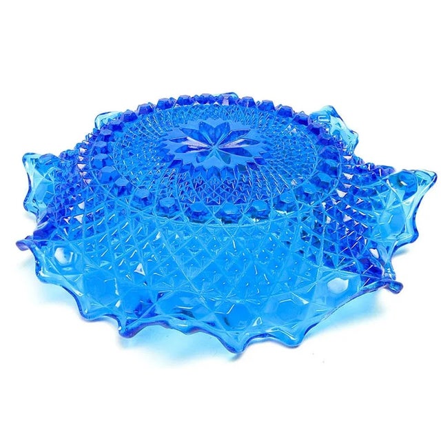 Art Nouveau Bowl from Ząbkowice Glassworks, Poland, 1950s, in Worn conditions. Designed 1950 to 1959 I have official proof...