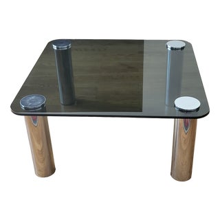 Marcuso Coffee Table in Stainless Steel by Marco Zanuso For Sale