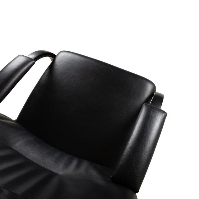 Spot 698 Armchair in Black Leather from WK Wohnen For Sale - Image 10 of 18