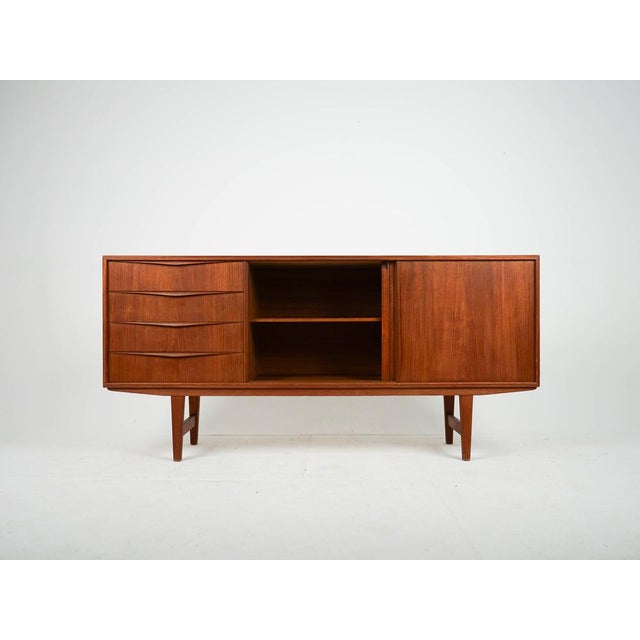 Mid-Century Modern Vintage Mid-Century Teak Sideboard by Erling W. Bach, 1960s For Sale - Image 3 of 10