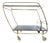 Streamline Bar Trolley in Brass and Glass, 1950s For Sale