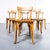 Brown French Single Bar Dining Chairs in Oak, 1950s, Set of 6 For Sale - Image 8 of 8