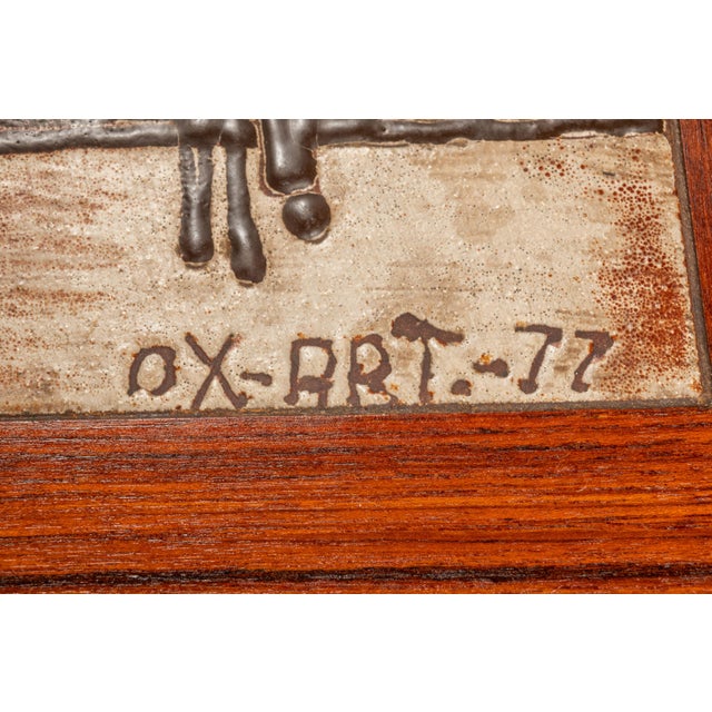 Restored Danish Modern Expansion Dropleaf Dining Table in Teak W/ Tile Inlay by Ox Art for Ansager Møbler, Denmark, C. 1977 For Sale - Image 10 of 18