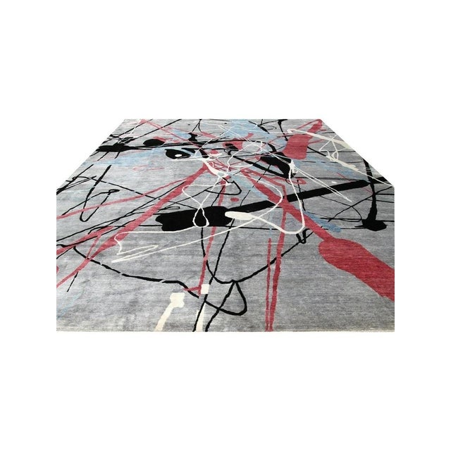 Handwoven Contemporary Area Rug 12x18 For Sale - Image 11 of 11